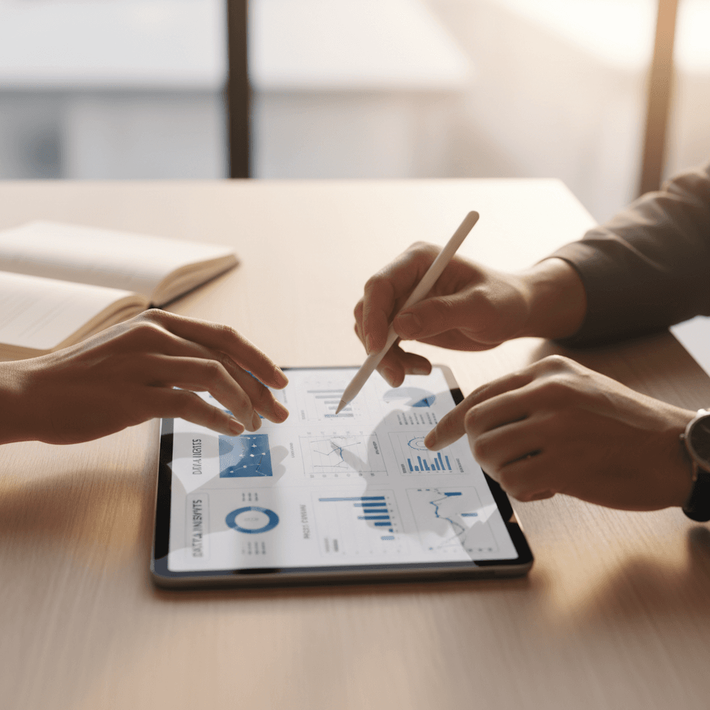 Diagrama de flujos financieros en pantalla digital